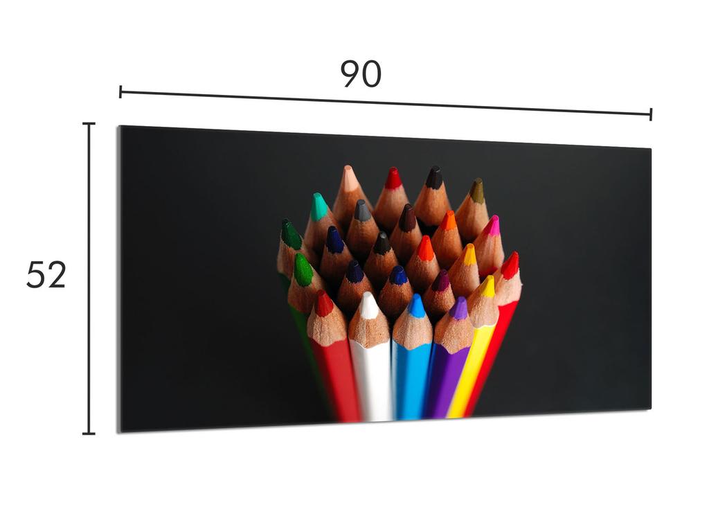 Szklana płyta ochronna na kuchenkę 90x52 Kolorowa