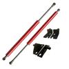 XIANGSHANG Copen LA400K Vehicle Set of 2 and Red Carbon with Japanese Installation Instructions Bonnet/Hood Damper, Modification, (Left Right), Fiber,