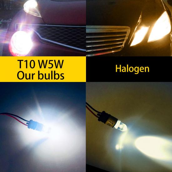 10PCS T10 W5W LED Bulbs 4014 26SMD Canbus 168 194 Signal Lamp White For Car Interior Parking Position Light Map Dome Light Bulbs 7