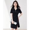Women's Summer Polo A-Line Pleated Dress