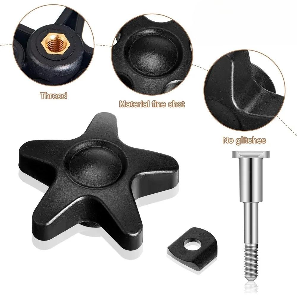 Torx M6 Hand-Tightening Bolts with Rubber Washer for Roller Walker Replacement Parts