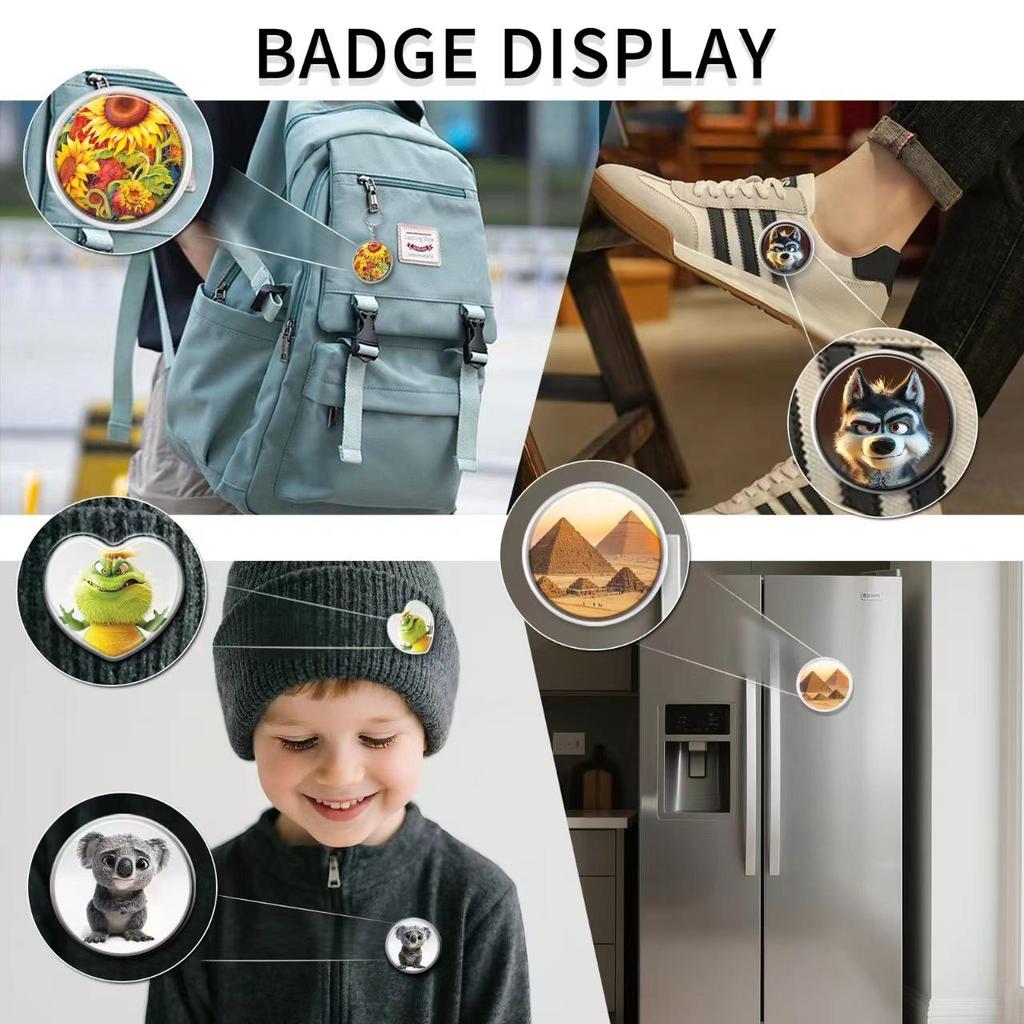 DIY Badge Making Machine for Kids - Create Badges & Refrigerator Stickers