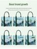 Eco-Friendly 3D Canvas Tote Bag with Zipper and Custom Logo Printing