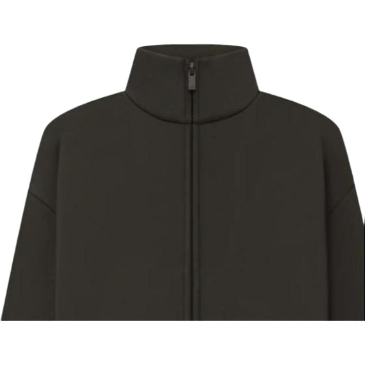 Fear Of God Essentials SS23 Full Zip Jacket Off Black Women Jacket FOG-SS23-121