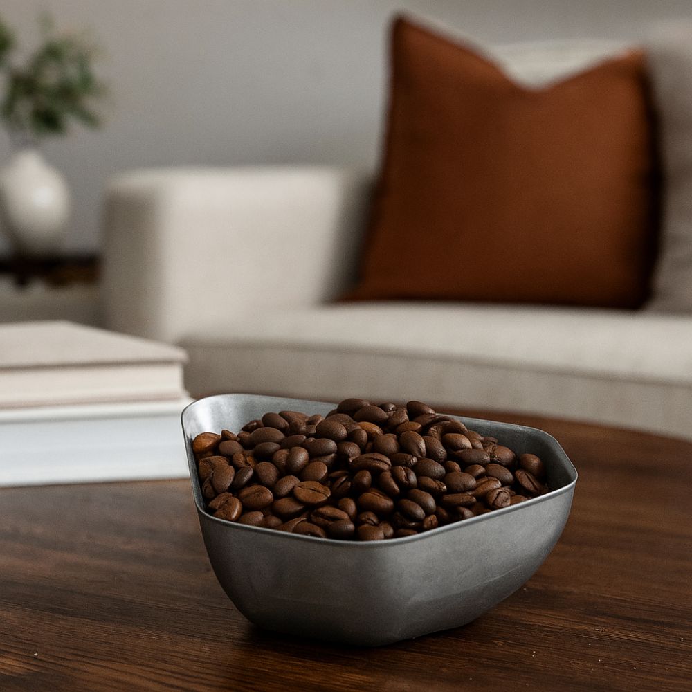 Stainless Steel Coffee Bean Dosing Cup Retro Wear-resistant Coffee Bean Scoop Smooth Surface Stackable Coffee Bean Container