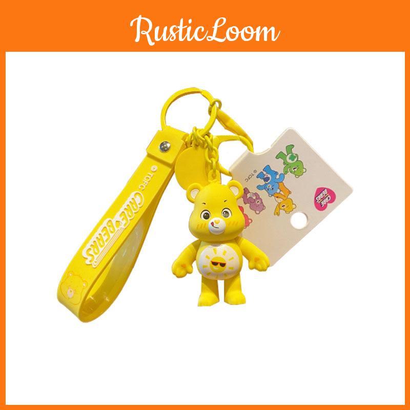 Licensed Love Adorable Bear Keychain Creative Rainbow Bear Backpack Gift Accessory