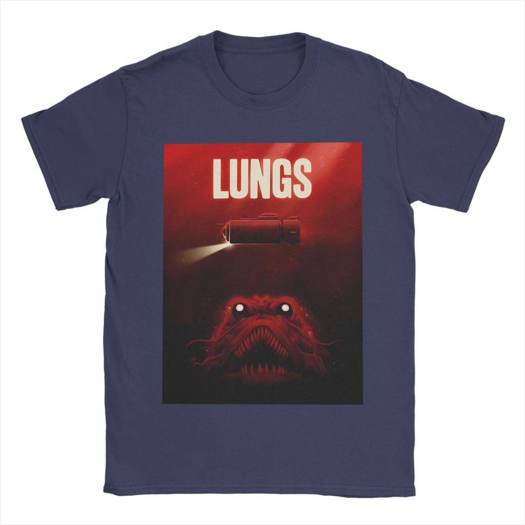 Casual T Shirt Beach Lungs Iron Lung Game Poster Leisure T Shirts Cotton Tee Shirt for Unisex Classic Pattern Short Sleeve Clothing