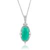 green onyx handmade Pendant 925 silver womens pendant zivori jewelry