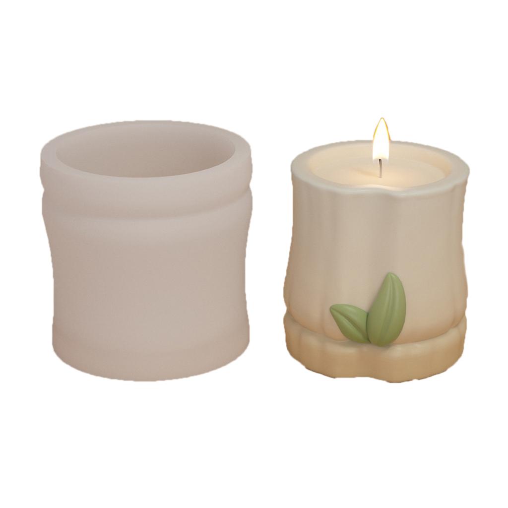 Silicone Molds Panda Candle Molds Handmade DIY Soap Baking Molds Bamboo Shoots Resin Casting Molds for Candle Making