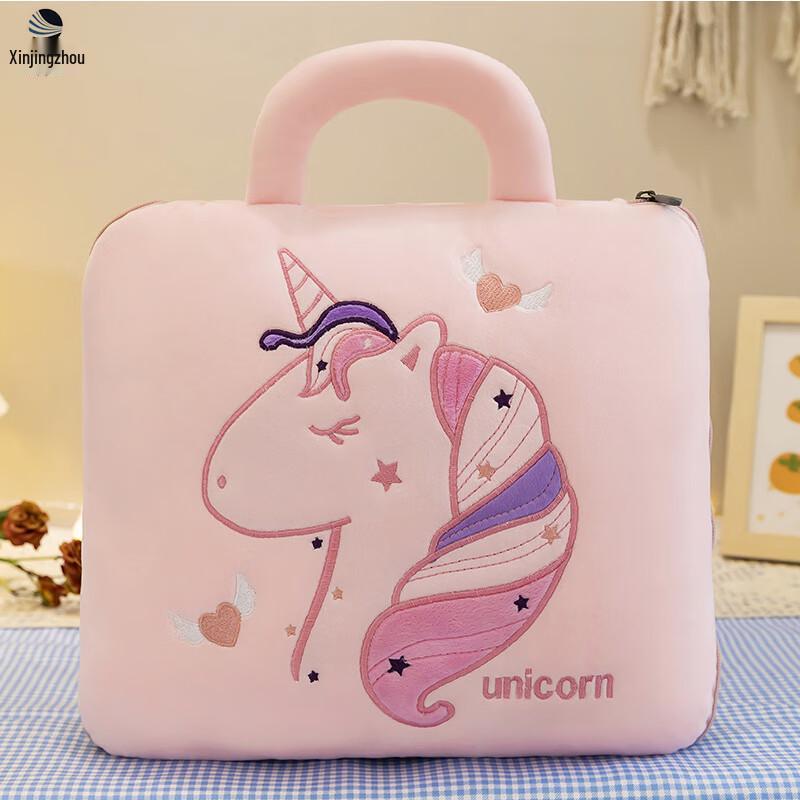 

2-in-1 Car Folding Flannel Pillow Blanket