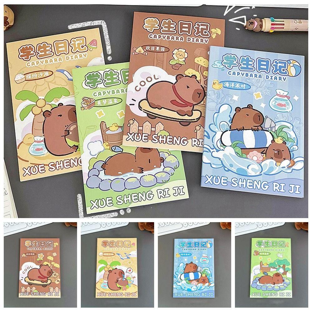 

50 Sheets /100 Pages Thickening Cartoon Notepad Portable Memo Notes Composition Notebook Planner style 1