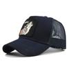 Animal Baseball Embroidered Cap Wolf Pattern Mesh Cap In A Variety Colors Of