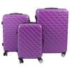3PCS Luggage Set Spinner Wheel Hardshell Suitcase Lightweight with TSA Lock 150kg Load Capacity