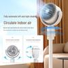 F1 USB Smart Oscillating Floor Fan with Remote - Three-in-One Desktop and Floor Use