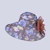 Foldable Mom Fisherman Hat Detachable Bow Sunscreen Basin Hat Thin Bow Sunshade Cap  Vacation