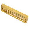 Harmonica Comb 10‑Hole Blues Harp Comb Part for HOHNER SP20 Aluminum Alloy Harmonica AccessoryGold