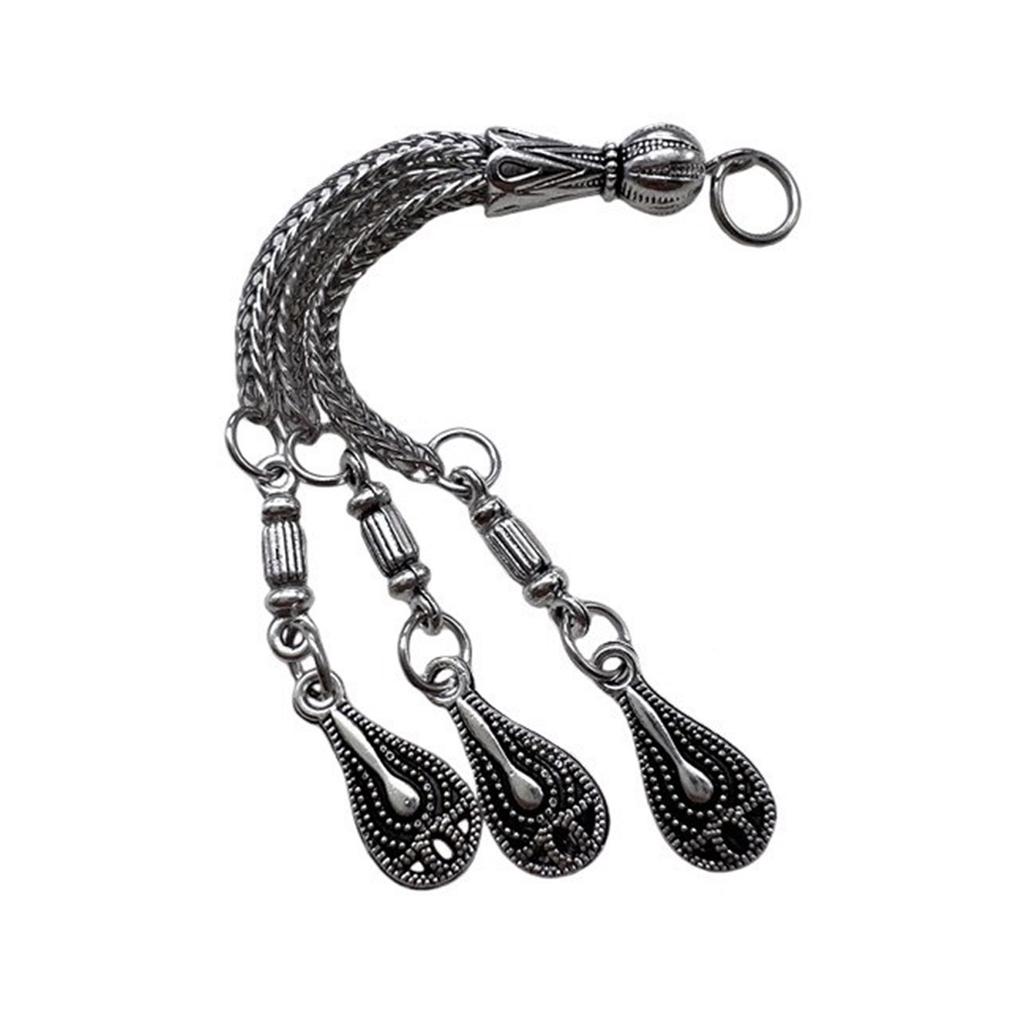 Vintage Metal Brushes Antique Silver Necklace Accessories Religious Jewelry Making Components DIY Bracelet Connectors
