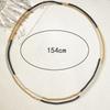 Temperament Color Matching Simple Long Necklace Can Be Stacked Winter Clothing Accessories Trinkets Sweater Chain