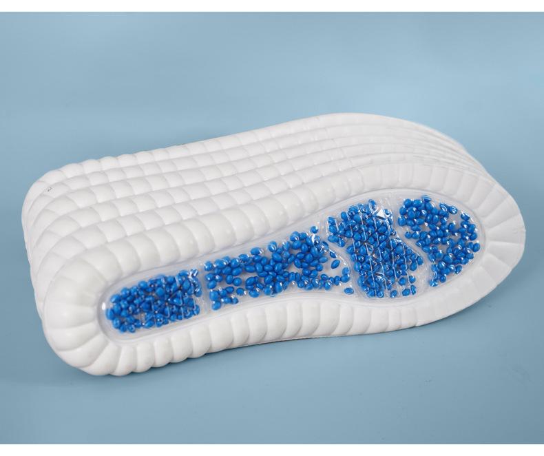 Popcorn Air Cushion High Elastic Sports Insole - Breathable, Sweat-Absorbent, Soft, for Running & Military Training