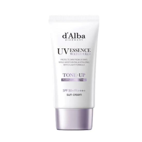 d Alba Waterfull Tone-Up Purple Sunscreen SPF50+ PA++++ Brightening UV Protection 50ml