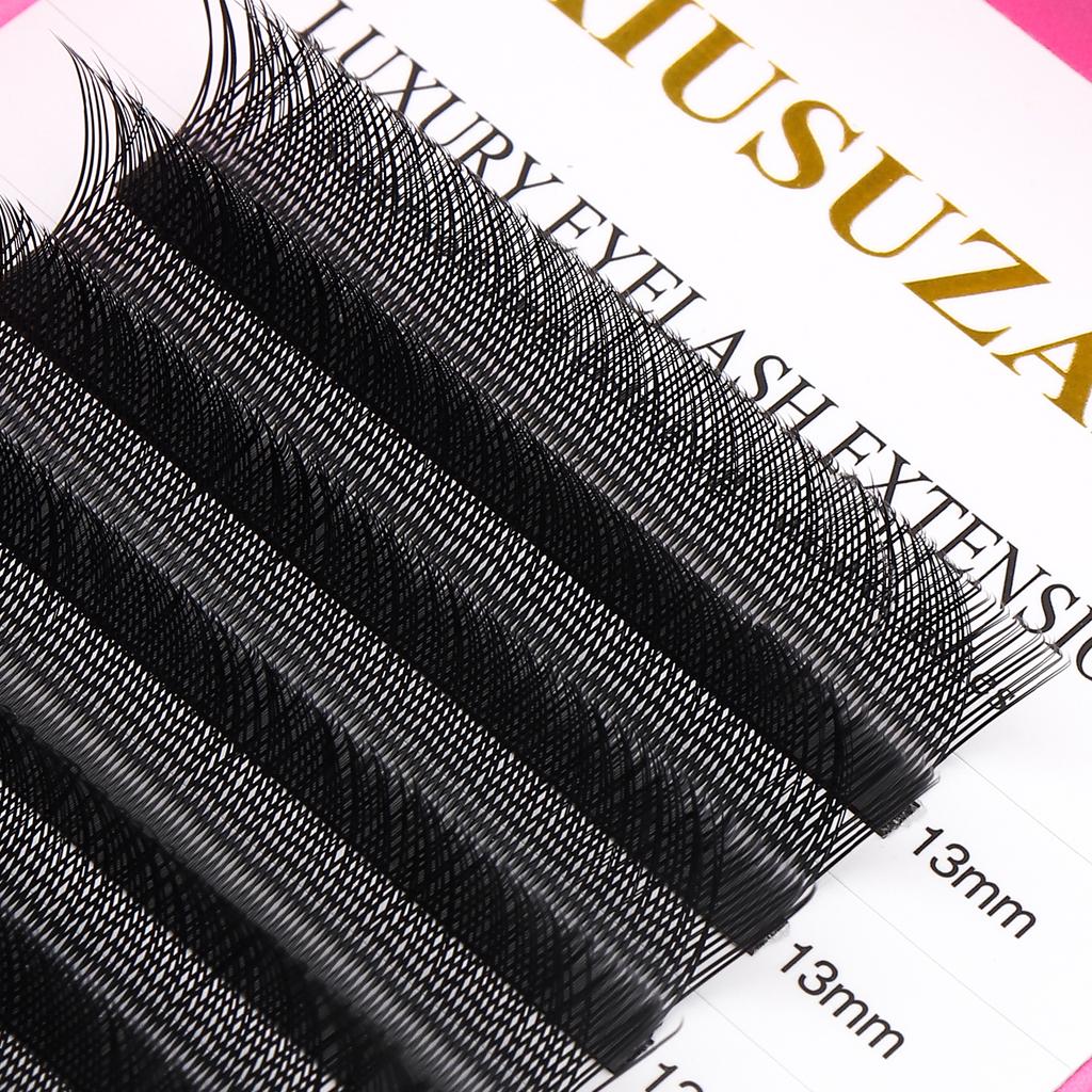 XIUSUZAKI YY Shape Black Brown Eyelashes Extensions Two Tips 2D yy False Lashes Natural Premade Volume Fans Individual Lashes