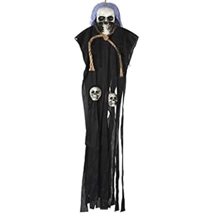 Pendentif en forme de tête de mort - ATOSA - Multicolore - Décoration de fête - Halloween