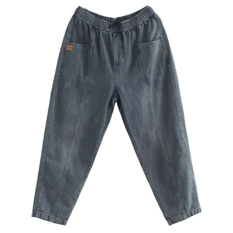 Jeans for Women Slim Jeans Thin High Waist Loose Elastic Waist Harem Pants