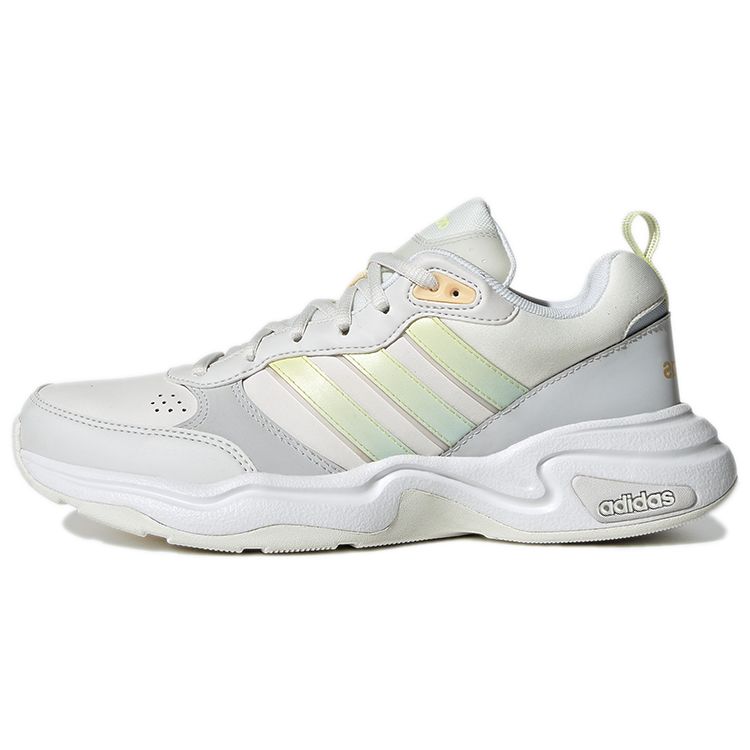 Adidas Neo Strutter Rubber TPU Leather Comfortable Running Non-Slip Wear-Resistant Low-Top Lifestyle Casual Shoes Women Sneaker Gray Blue GW2995