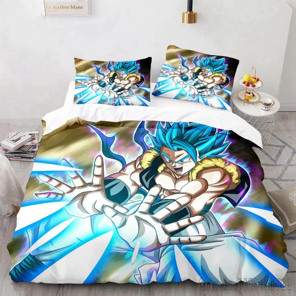 Anime Dragon Ball 3D With Pillowcase Child Bedding Set Baby Duvet Cover Sets Bedclothes Twin Single King Kids Adult Gift