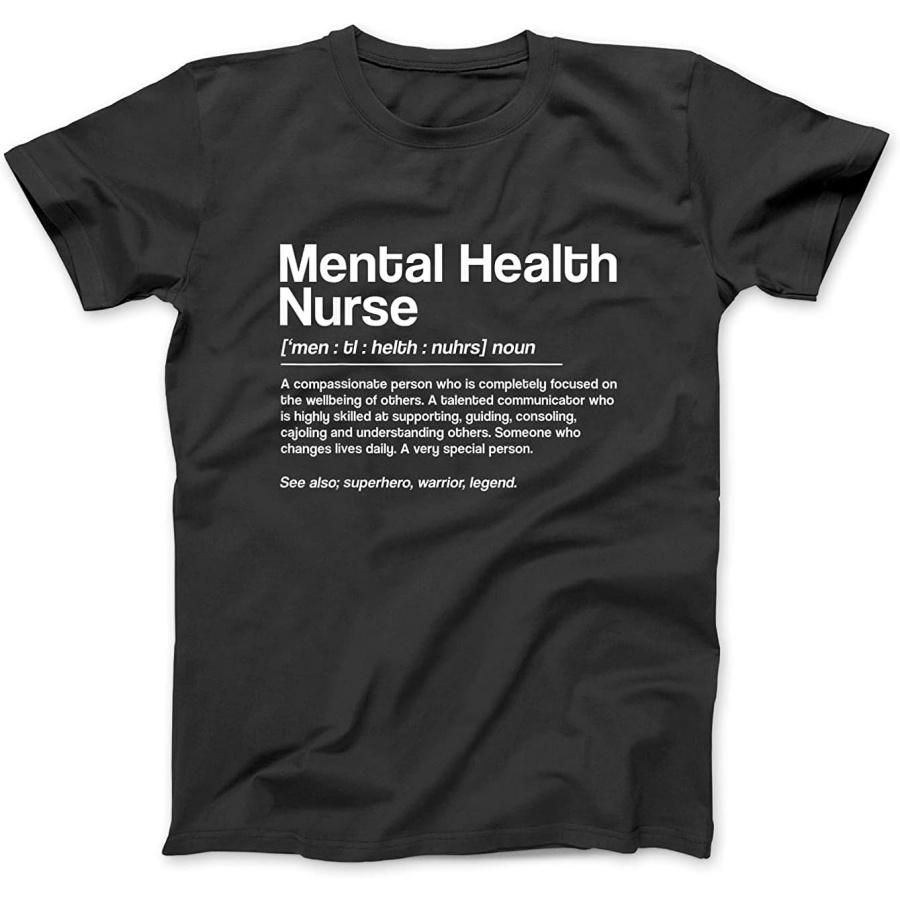 Mental Health Nurse Definition, Mental Health Awareness T-Shirt JTN Womens Mens Sweatshirt Hoodie Tank Top Black XXXXXL разноцветный