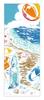 Todaya Shoten Tenugui Seaside 292 Niwa-zome (hand Towel) <Four Seasons>