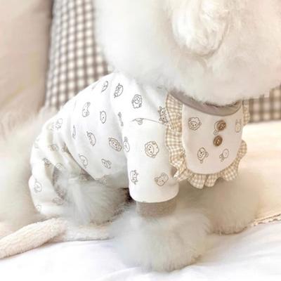 Pyjama à bavette pour sous-vêtements pour chien J Pet Dog, marron