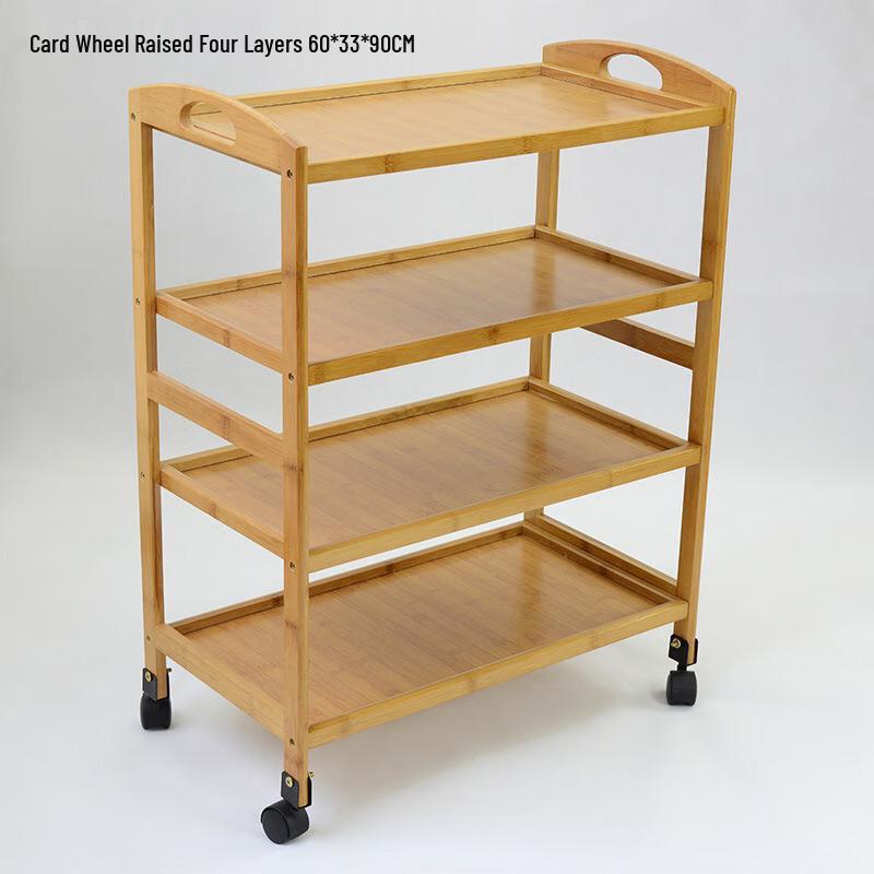 Bamboo Multi-Tier Serving Trolley