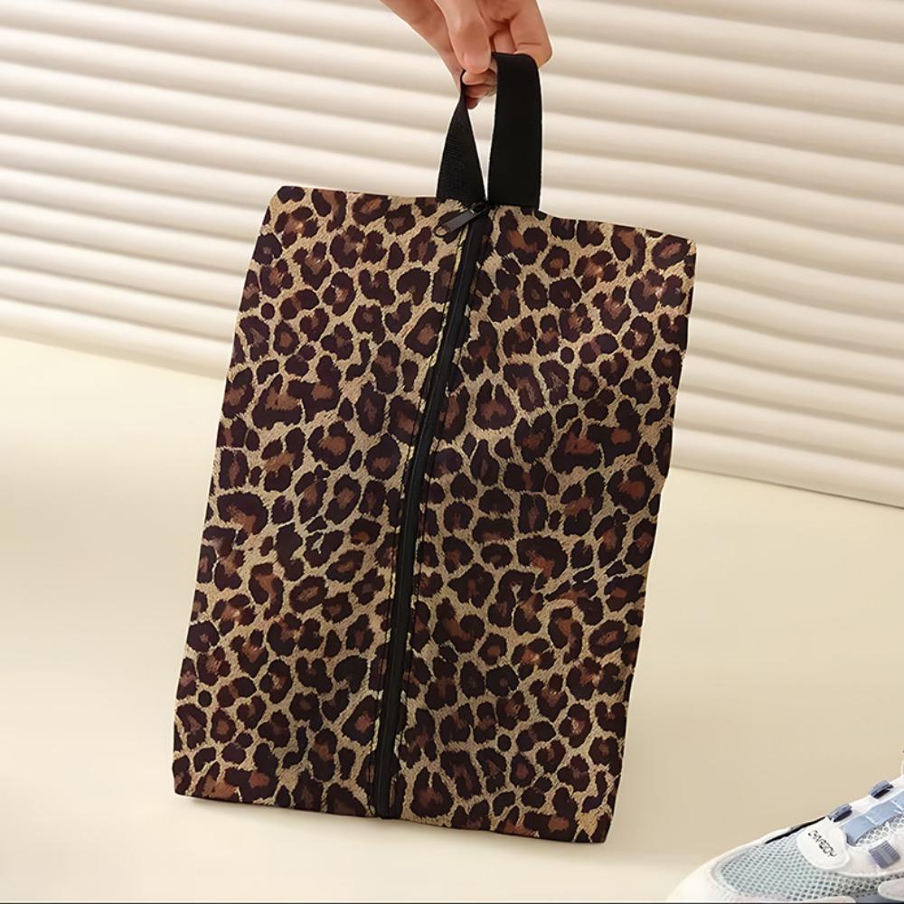 Cute Dustproof Shoe Bags for Travel PVC Water-Resistant Shoe Storage Bag with Zipper Closur Portable Travel Shoe Bag for Packing