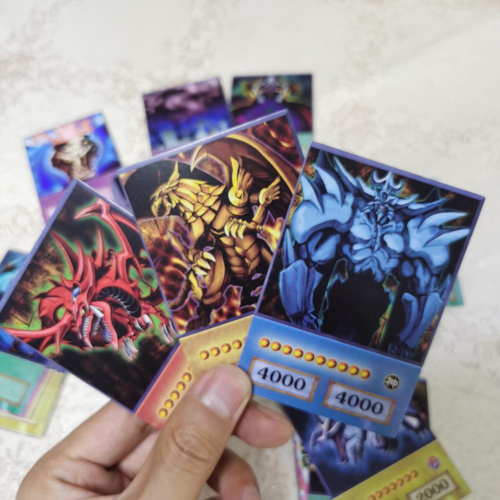 Yu-Gi-Oh Anime Style Cards Blue Eyes Dark Magician Exodia Obelisk Slifer Ra Yugioh DM Classic Proxy DIY Card Kids Gift