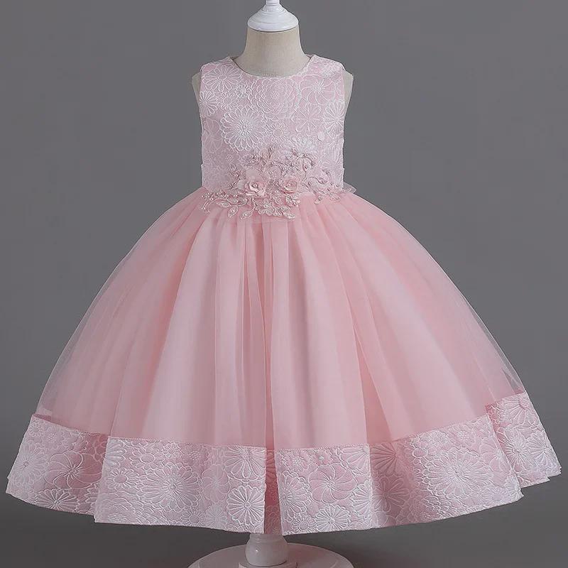 2023 New Fluffy Tulle Princess Dress Set: Long-Sleeved, Light Luxury Three-Piece for Girls