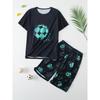 Summer 2025 Bestseller Youthful and Energetic Street Casual Fashion 3D Letter Pattern Printed Comfortable Children's Set