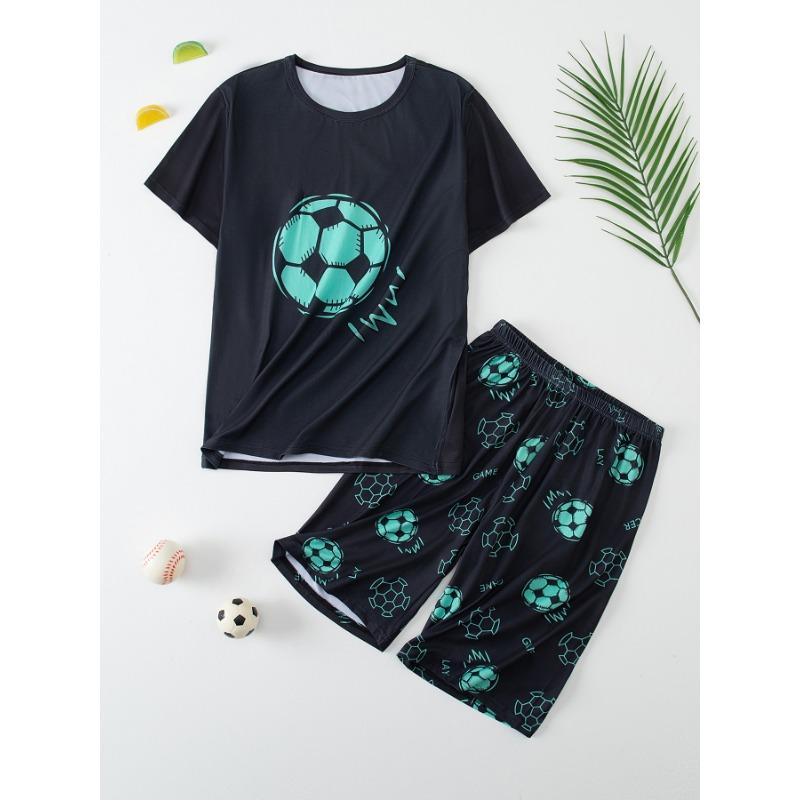 Summer 2025 Bestseller Youthful and Energetic Street Casual Fashion 3D Letter Pattern Printed Comfortable Children's Set