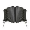 High Waist Female Waistband PU Leather Wide Waist Belt Zipper Cummerbunds  Clothing Accessories