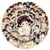 100 Cute Cartoon Cotton Doll Stickers, Waterproof & HD, for DIY Phones & Water Cups