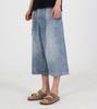 Beoteunseoul Catbrush Vintage Bermuda Denim Pants (Sky Blue)