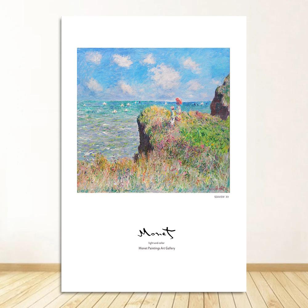 

Клод Моне Классическая коллекция картин Холст Постеры и принты Настенные картины для зала Гостиная Домашний декор Фреска 20x30cm