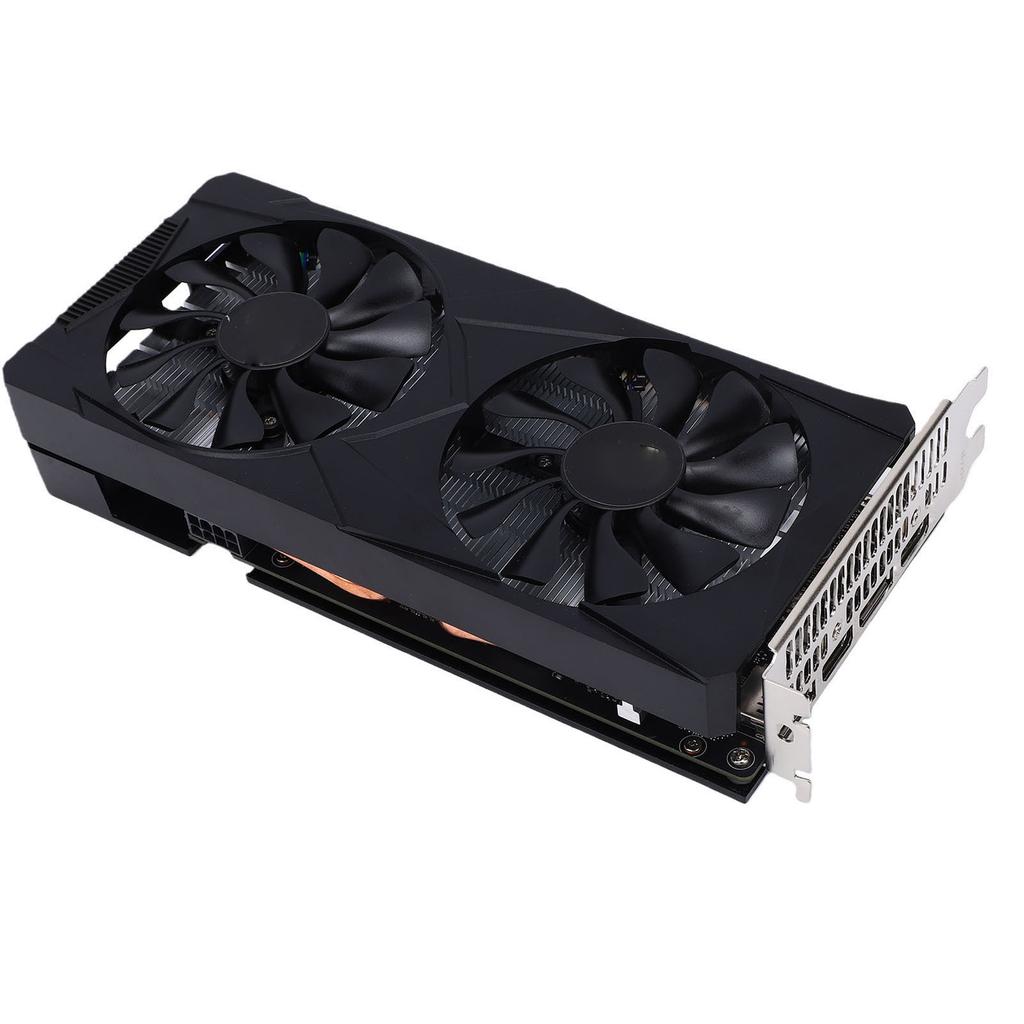 Komputer Stacjonarny Karta Graficzna do Gier 6GB GDDR6 Dedykowana Karta Graficzna 192 Bit Podwójny Wentylator Wsparcie 1080p 2K Gry AAA