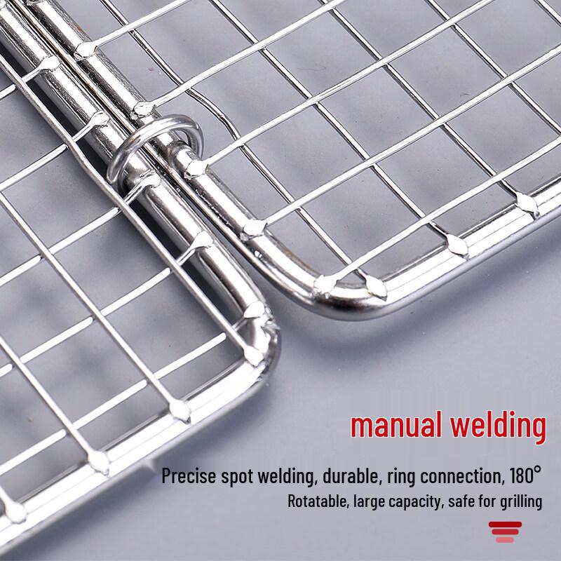 Thickened 304 Stainless Steel BBQ Grill & Fish Clip Set