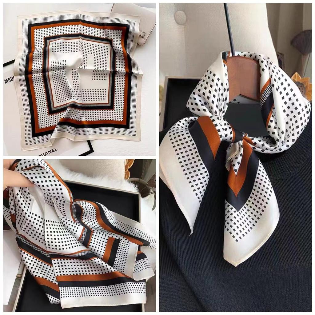 Eleganti Foulard di Seta da Donna Con Centinaia di Camicie, Assistenti di Volo, Decorazione Professionale, Protezione del Collo, Foulard, 70 Foulard Quadrati Piccoli.
