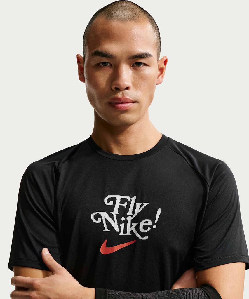 NIKE Stride Fly Nike Dri-Fit Adv Short Sleeve Running Top M - Black / If2025-010