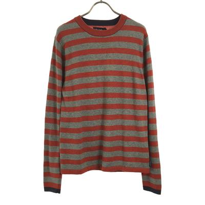 Unused Paul Smith JEANS Border Pattern Long Sleeve Knit Sweater with Tags Men's Used