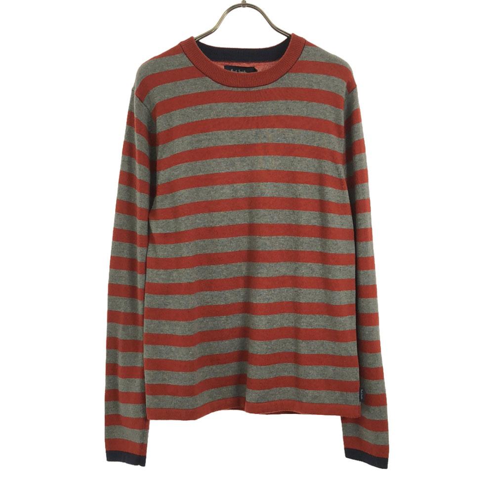 unused Paul Smith JEANS Border Pattern Long sleeve knit Sweater with tags Men's Used