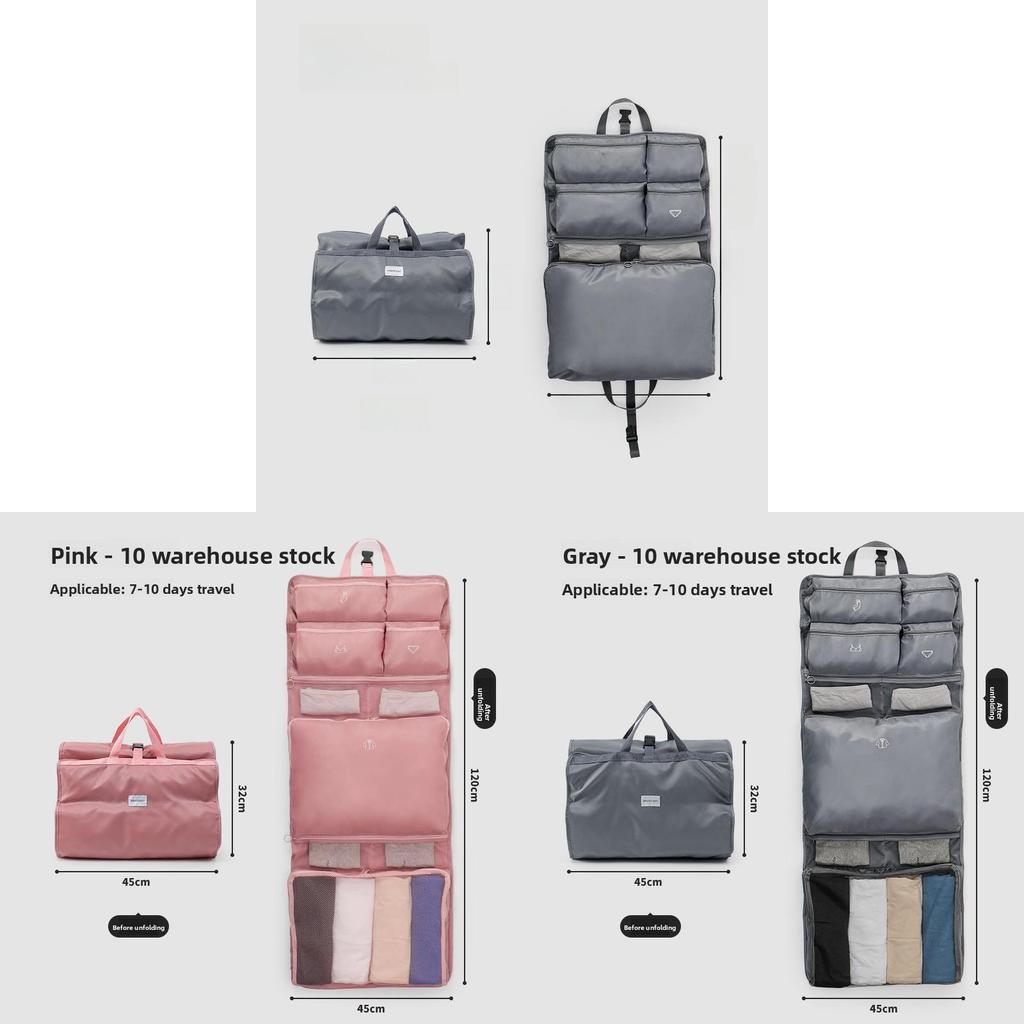 Travel Organizer Bag With Multiple Compartments For Lingerie And Clothing Storage In Bedroom