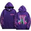 Stray Kids ROCK‑STAR Pullover Hoodie Front Graphic Pink‑Blue‑Green Drip Kangaroo Pocket Drawstring Hood Oversized Unisex K‑Pop Streetwear Fan Merch